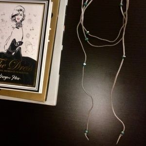 Leather Beaded Wrap Necklace